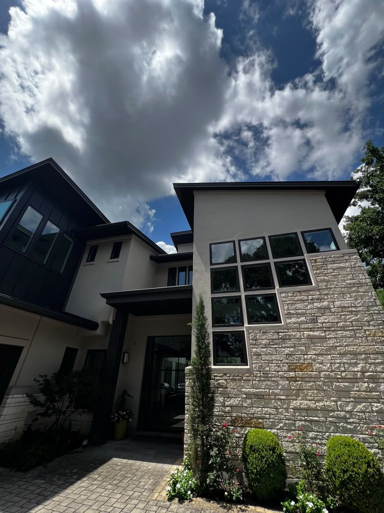 Residential exterior painted by LAX Drywall N Painting